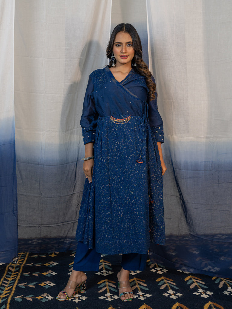 Angrakha Metallic Print