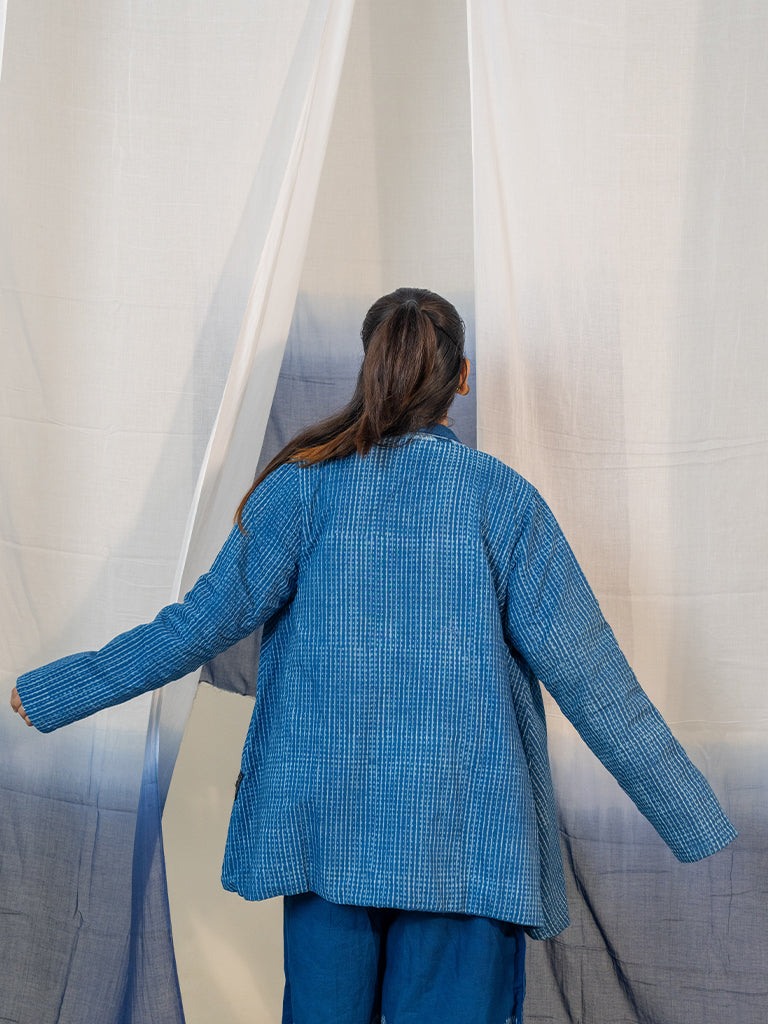Checkered Patchwork Jacket