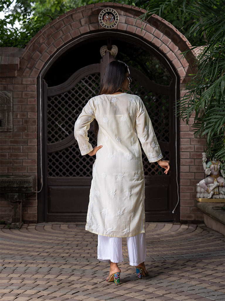Chikankari embroidered kurta
