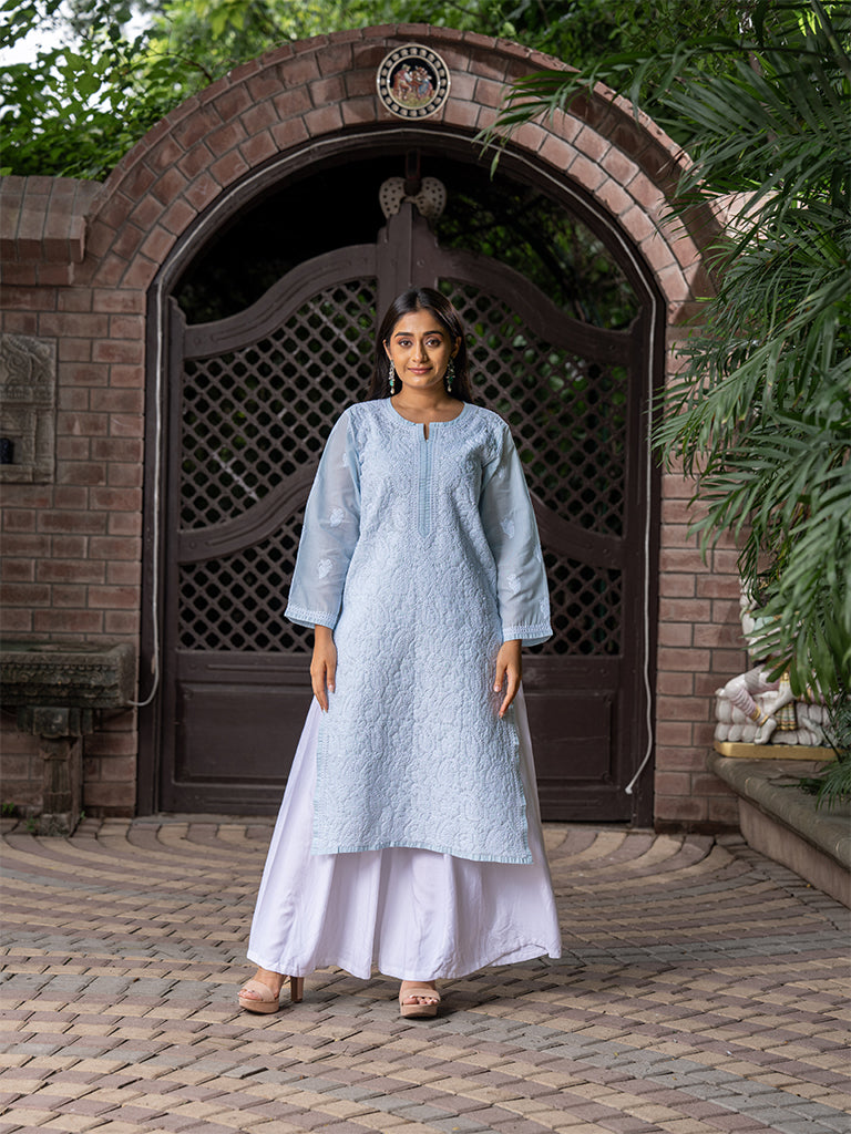 Paisley Chikankari Kurta