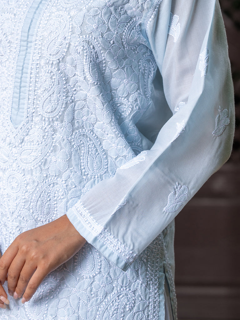 Paisley Chikankari Kurta