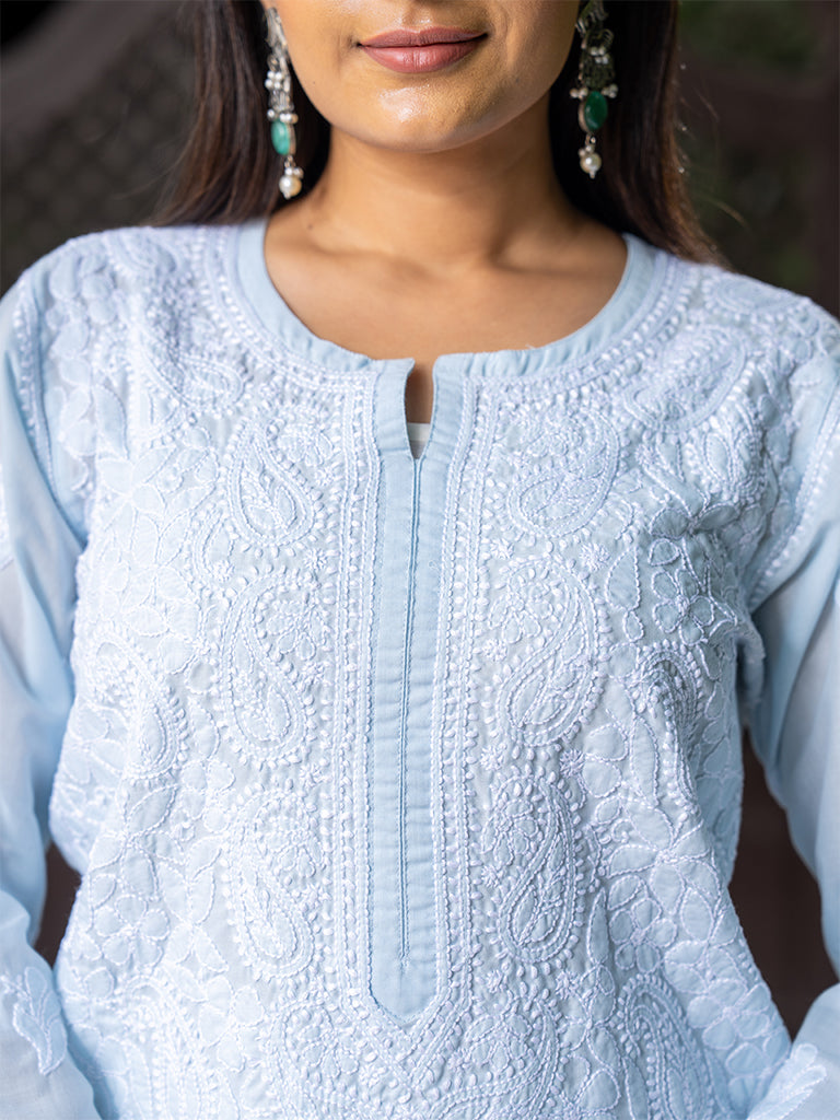 Paisley Chikankari Kurta