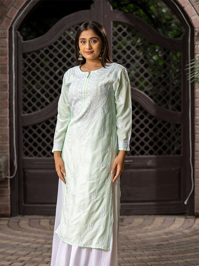 Mint-Green Modal Kurta