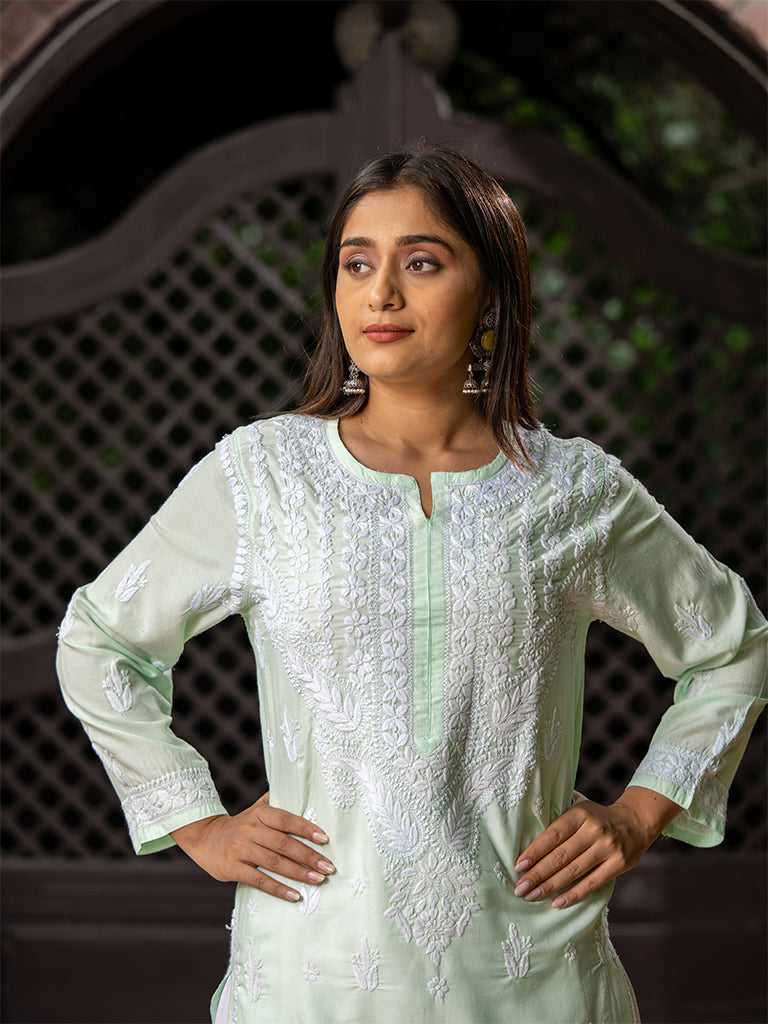 Mint-Green Modal Kurta