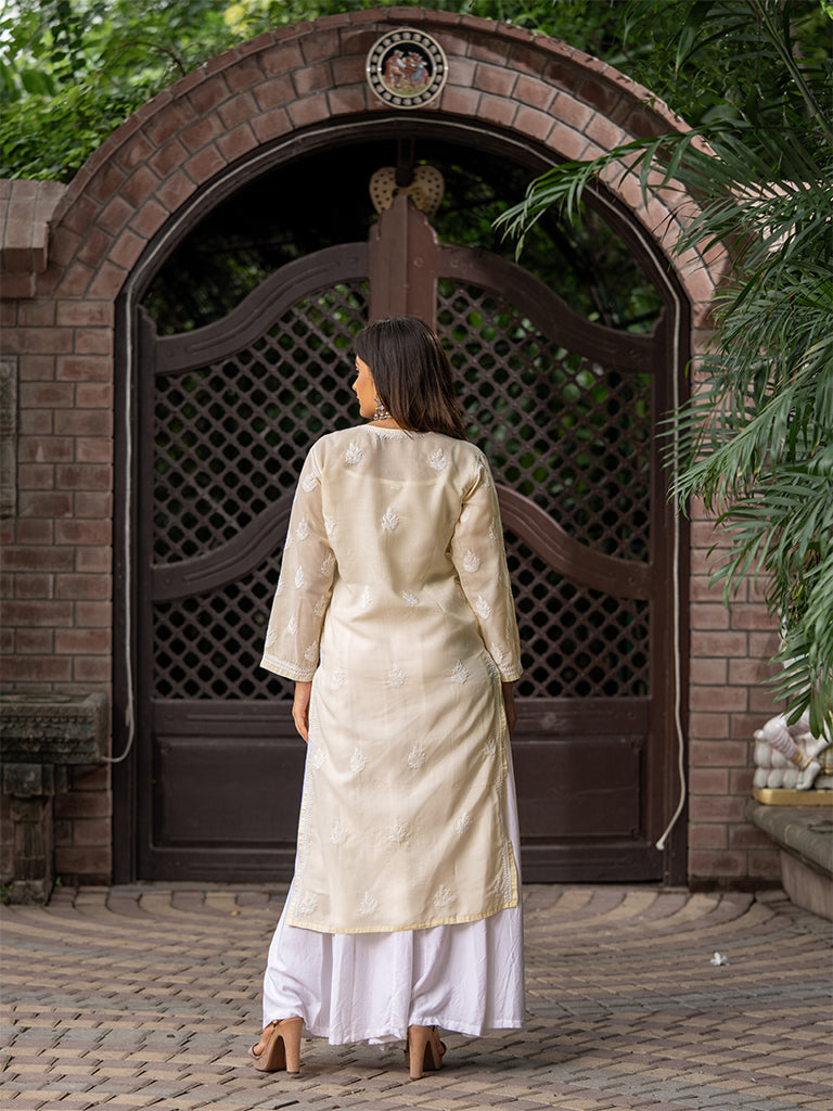 All-Over Chikankari Embroidered Kurta