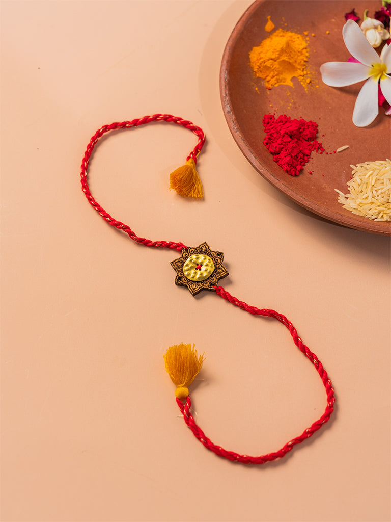 Mandala Red Rakhi