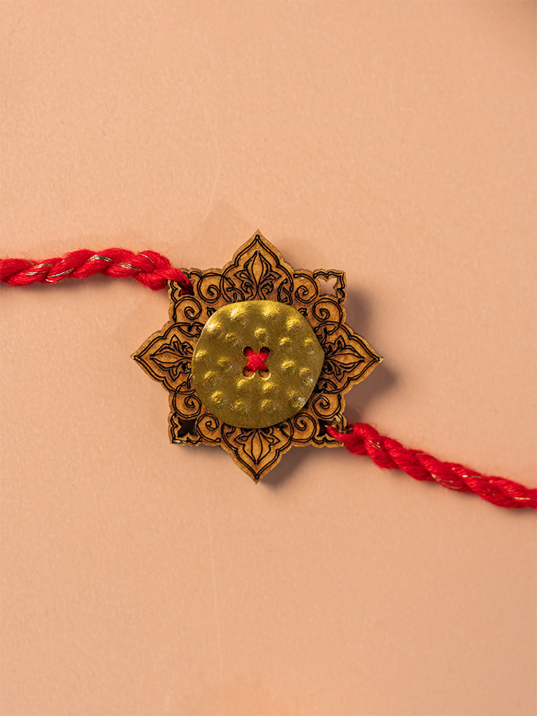 Mandala Red Rakhi