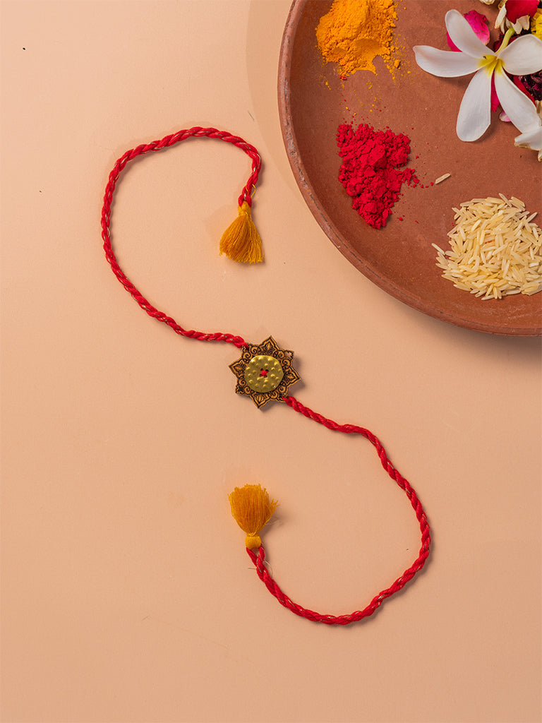 Mandala Red Rakhi