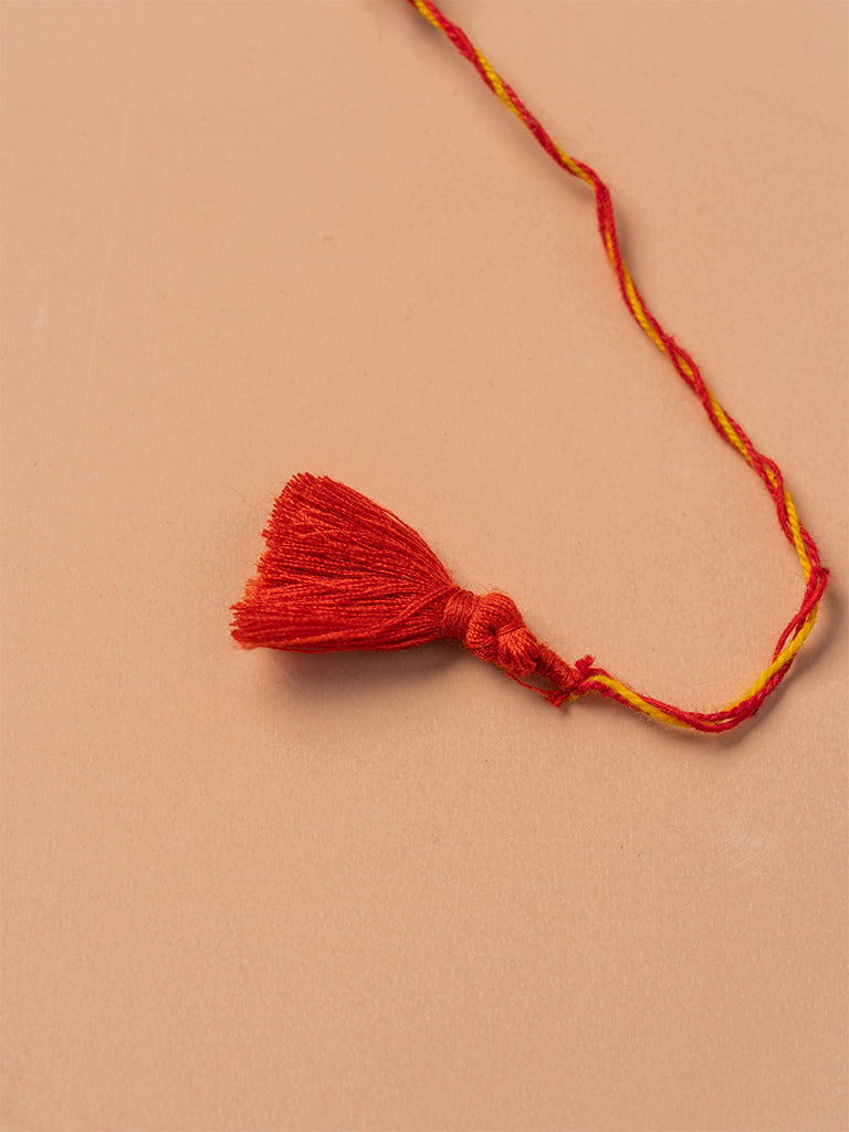 Floral Wheat Bamboo Rakhi