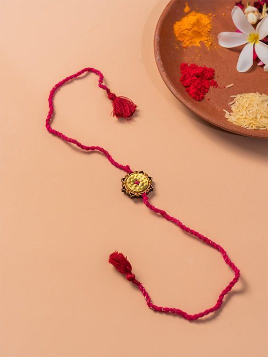 Pink Floral Mandala Rakhi