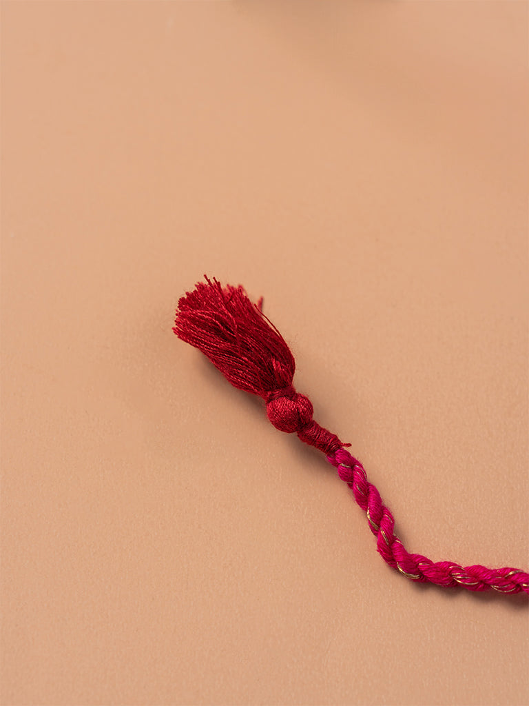 Pink Floral Mandala Rakhi
