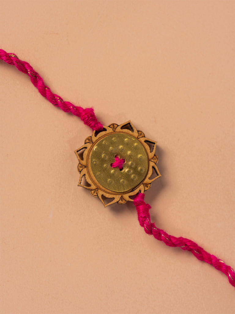 Pink Floral Mandala Rakhi