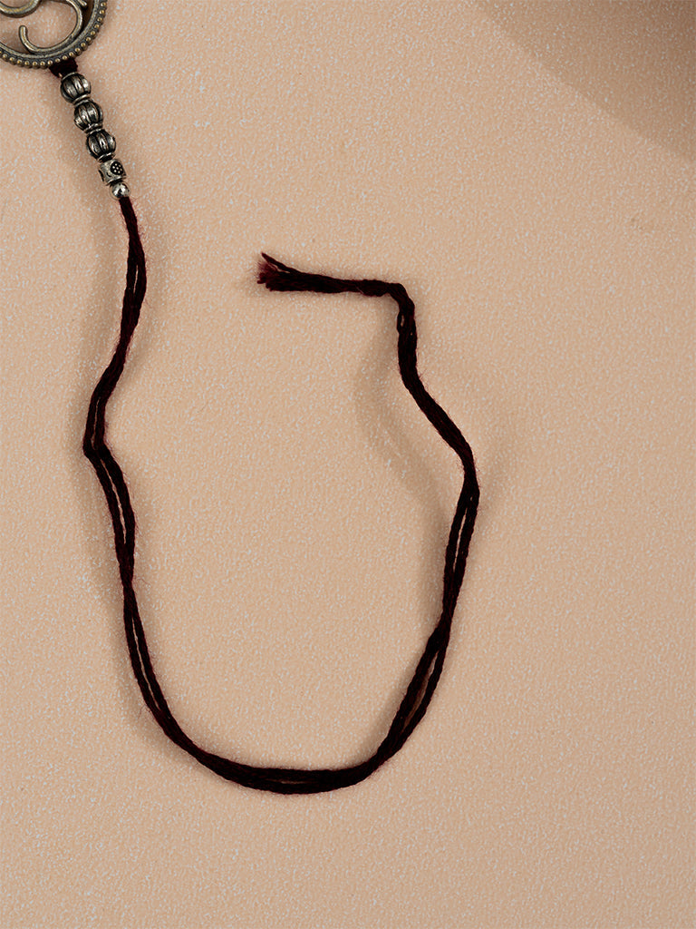 Om Oxidised Metal Rakhi
