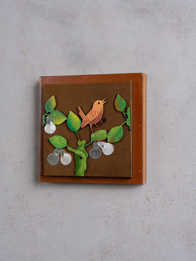 Bird With Pears Wall Frame