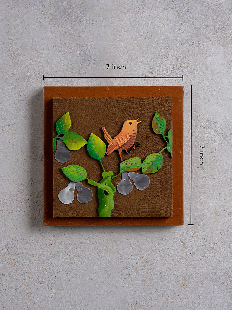 Bird With Pears Wall Frame