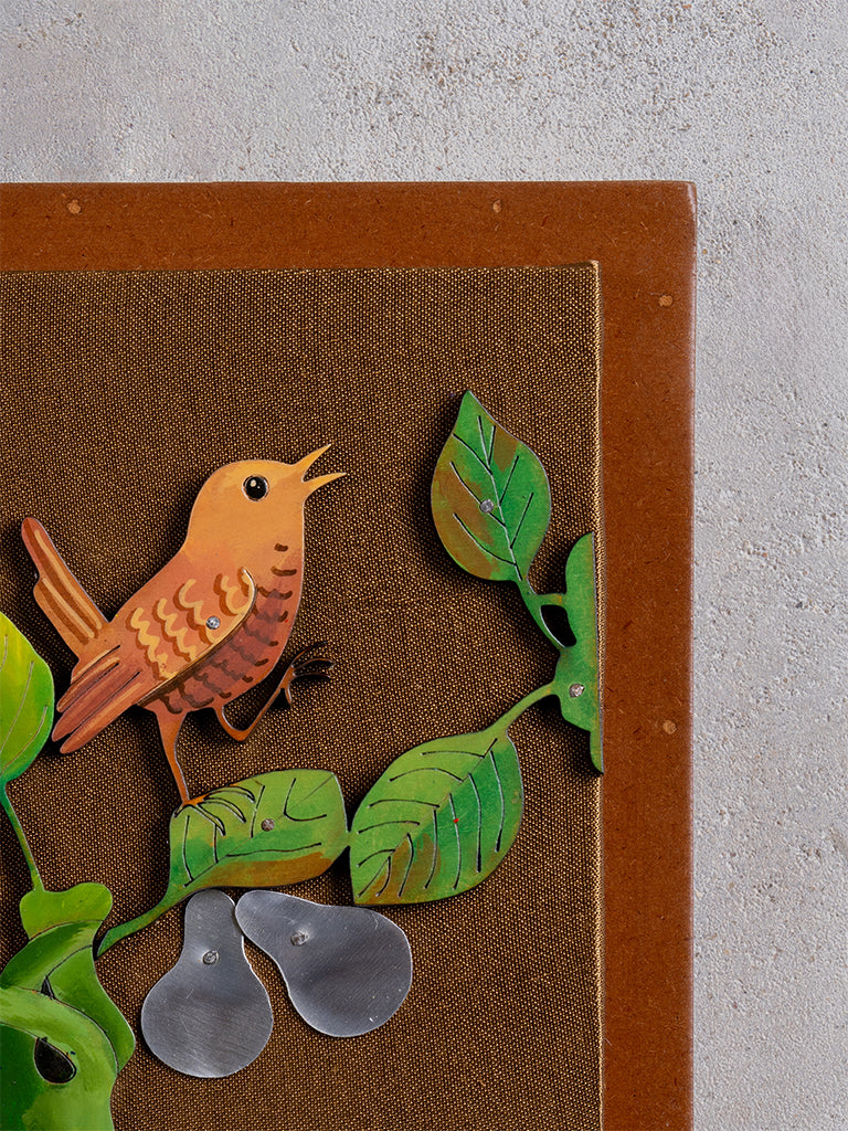 Bird With Pears Wall Frame