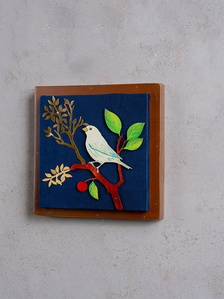 Handpainted Bird Wall Frame