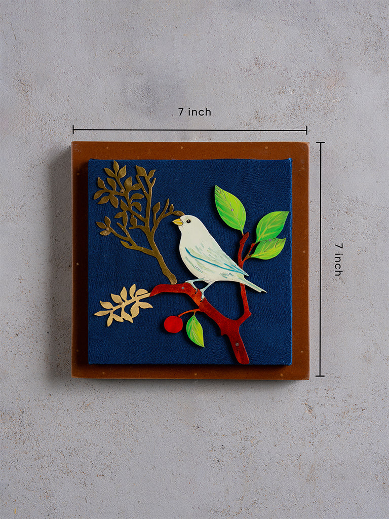 Handpainted Bird Wall Frame