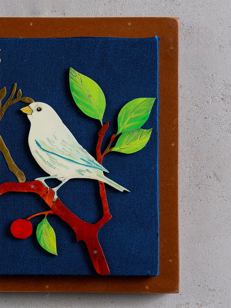 Handpainted Bird Wall Frame