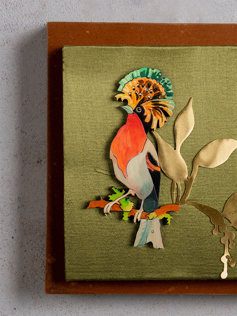 Victorian Parrot Wall Frame