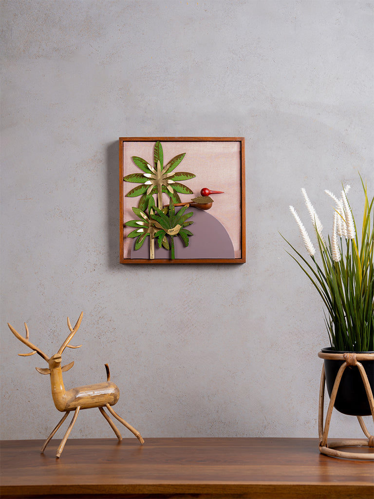 Wooden Bird Wall Frame