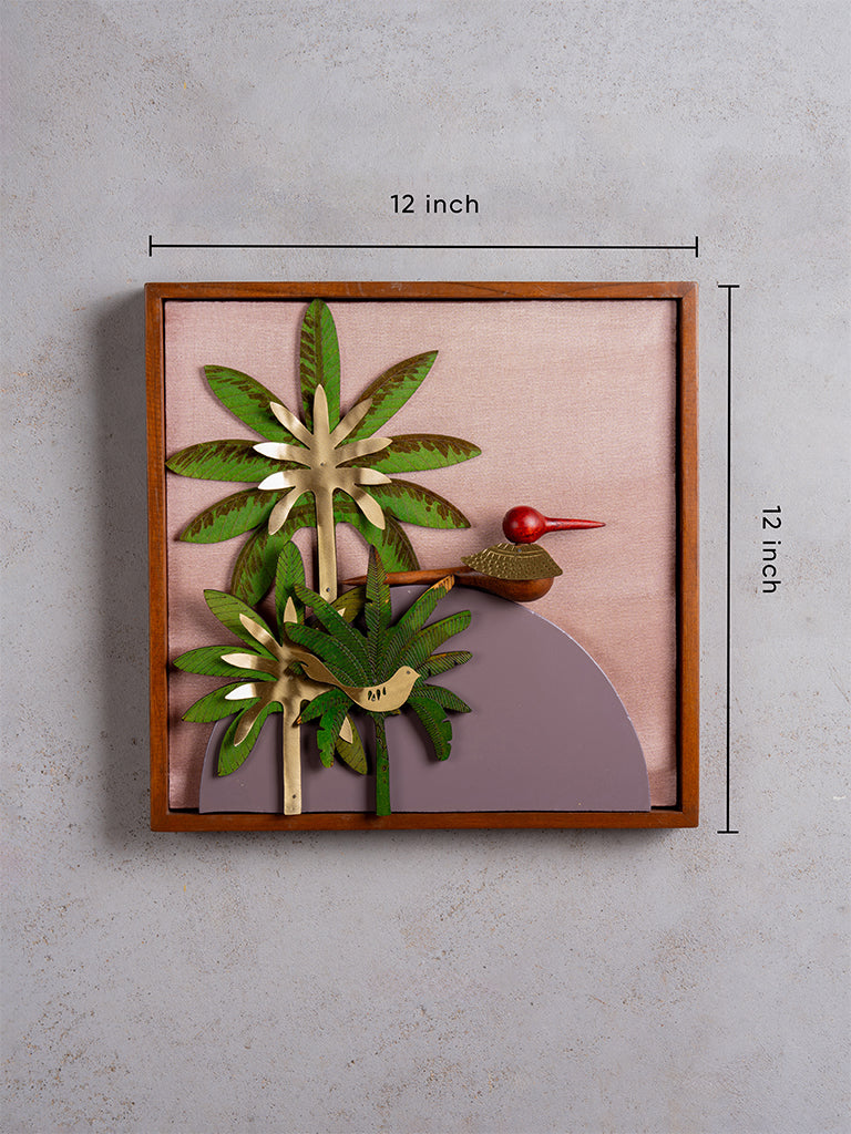 Wooden Bird Wall Frame