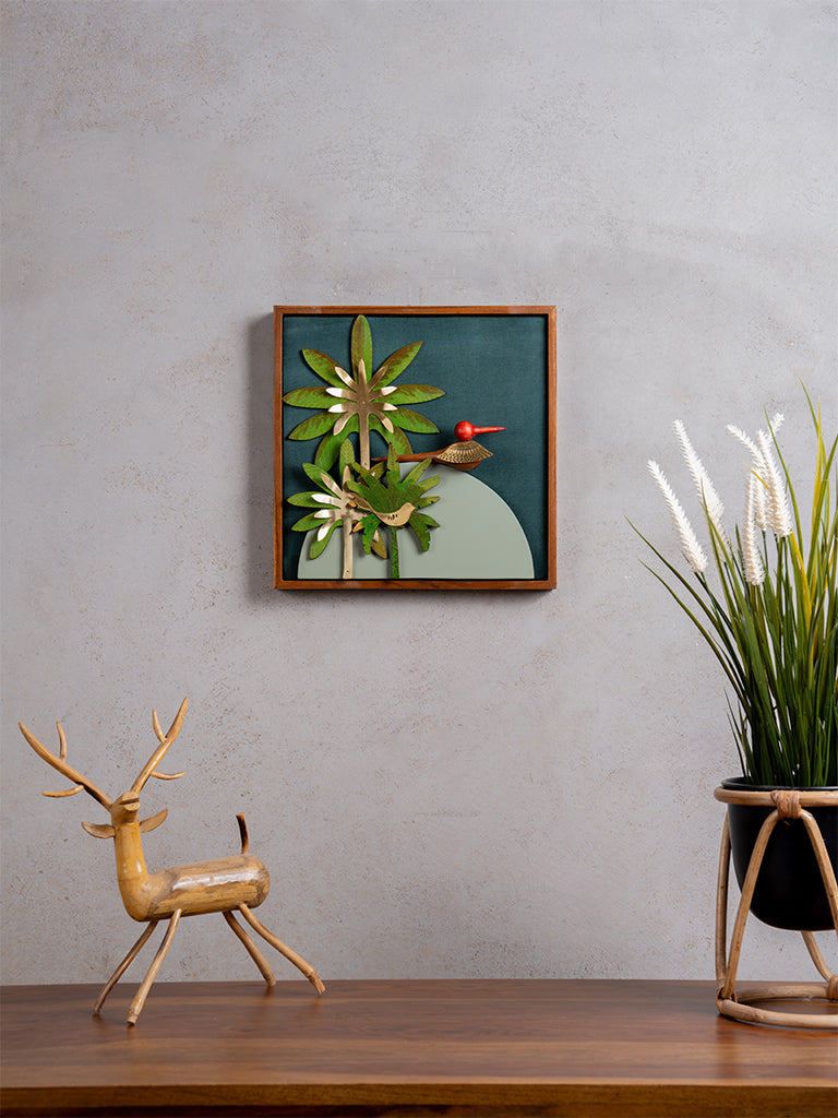 Wooden Bird Wall Frame