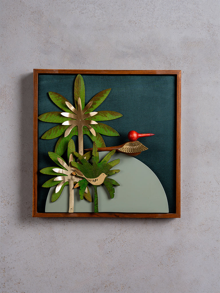 Wooden Bird Wall Frame