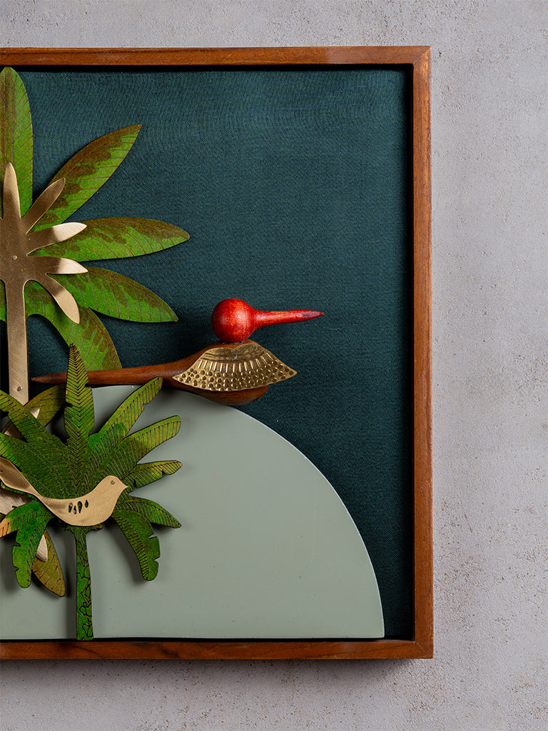 Wooden Bird Wall Frame