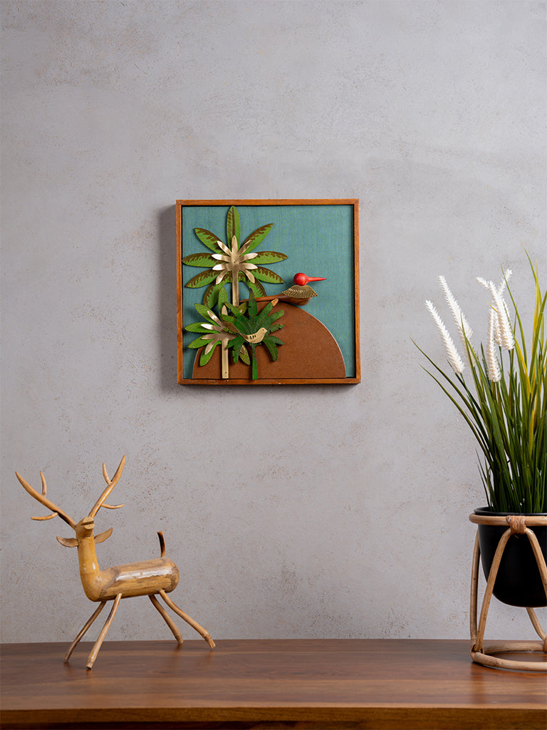 Wooden Bird Wall Frame