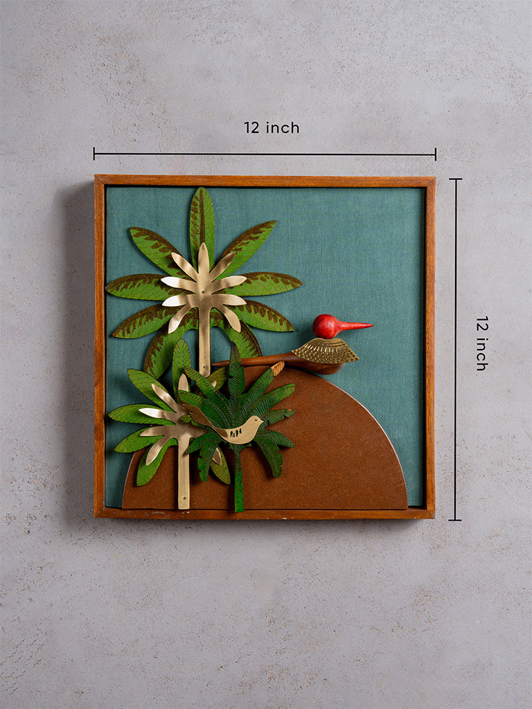 Wooden Bird Wall Frame