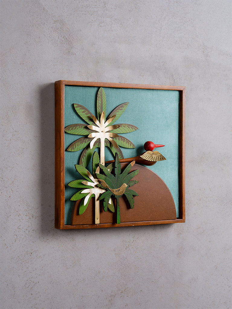 Wooden Bird Wall Frame