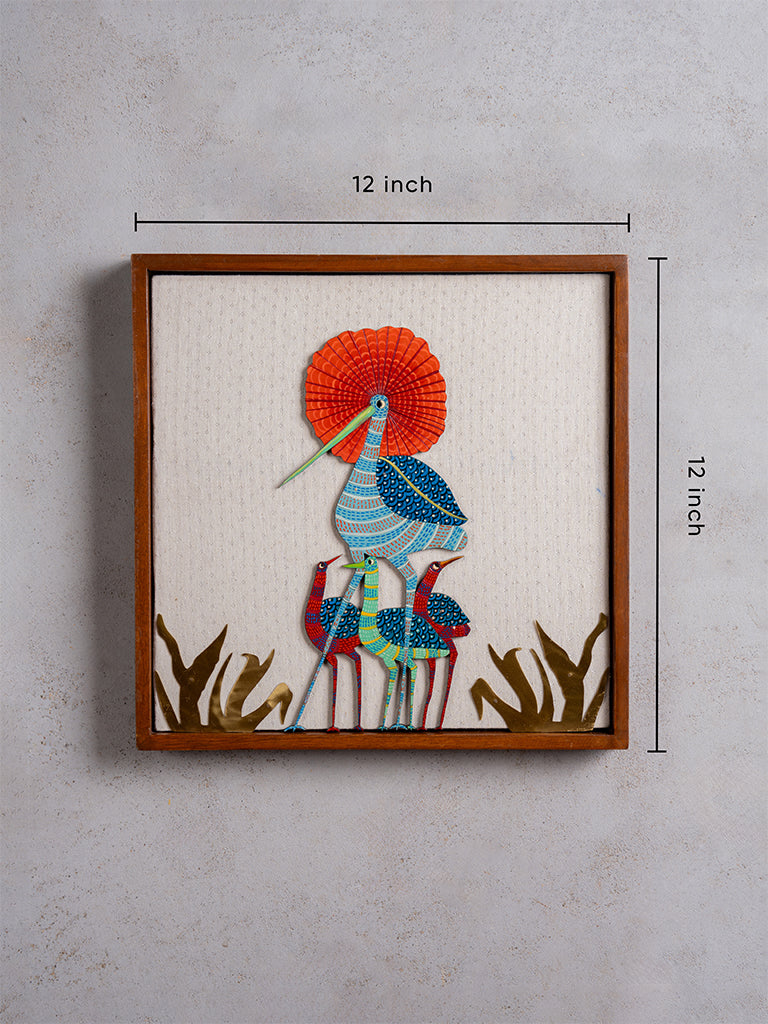 Crown Crane Bird Wall Frame