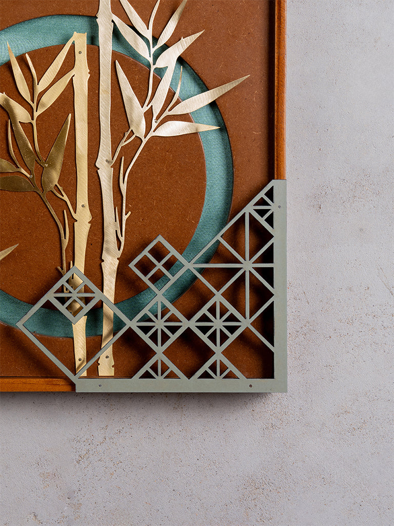 Bamboo Leaf Wall Frame