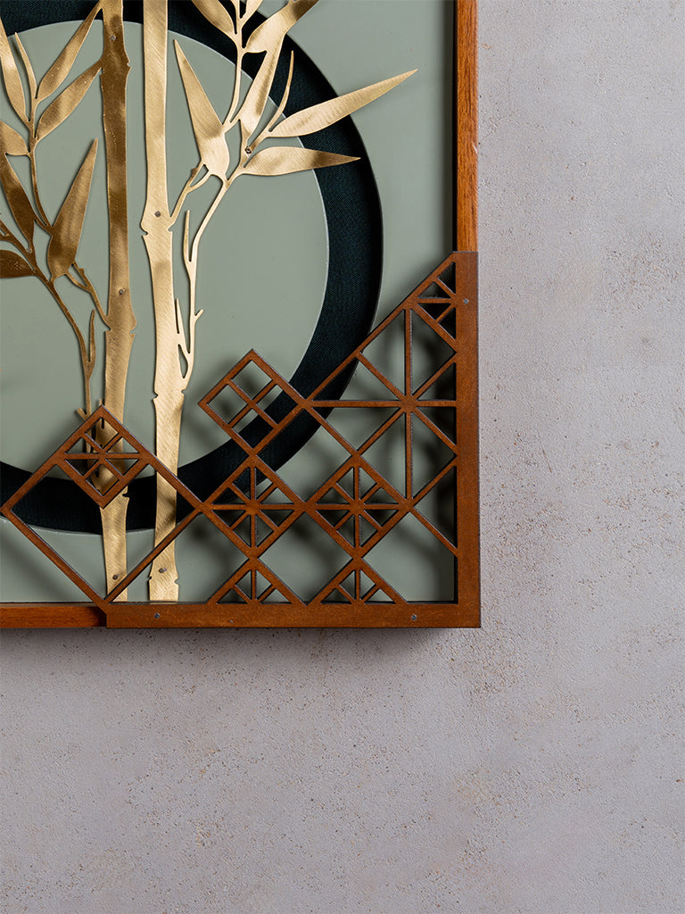 Bamboo Leaf Wall Frame