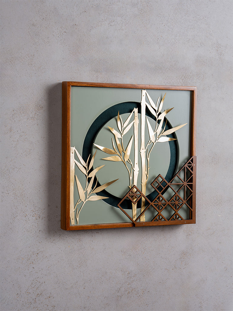 Bamboo Leaf Wall Frame