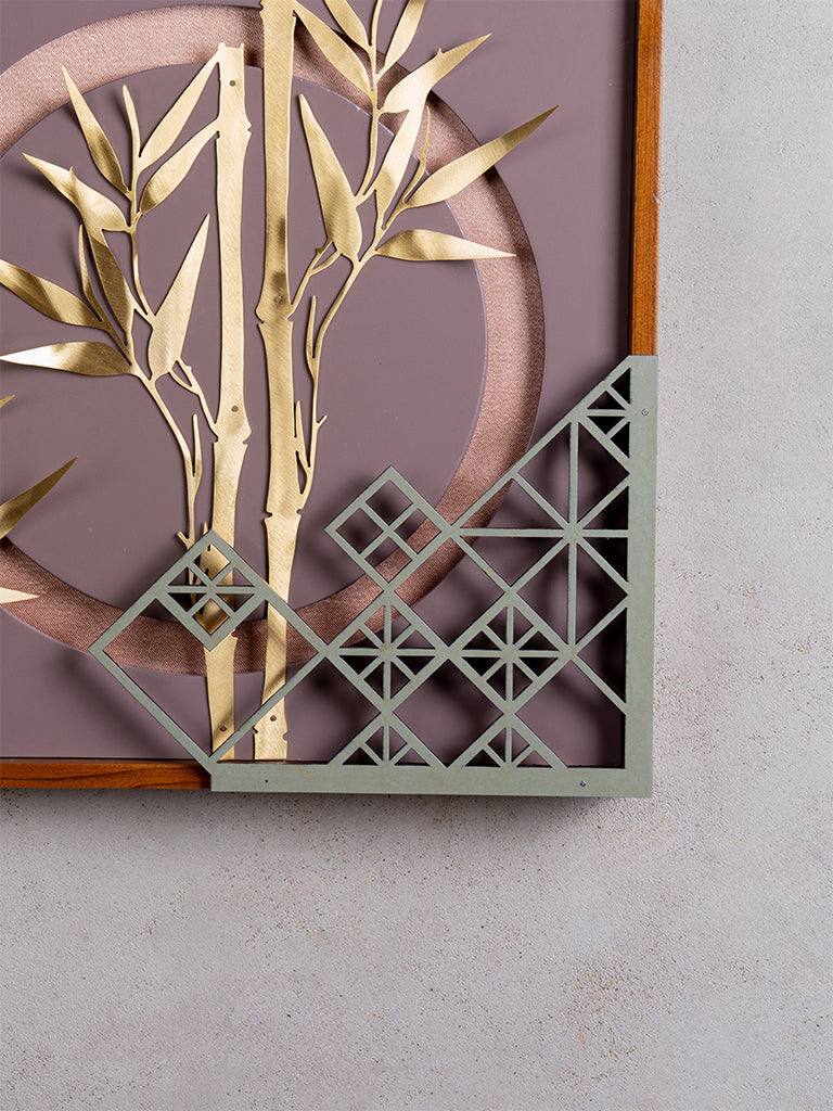 Bamboo Leaf Wall Frame
