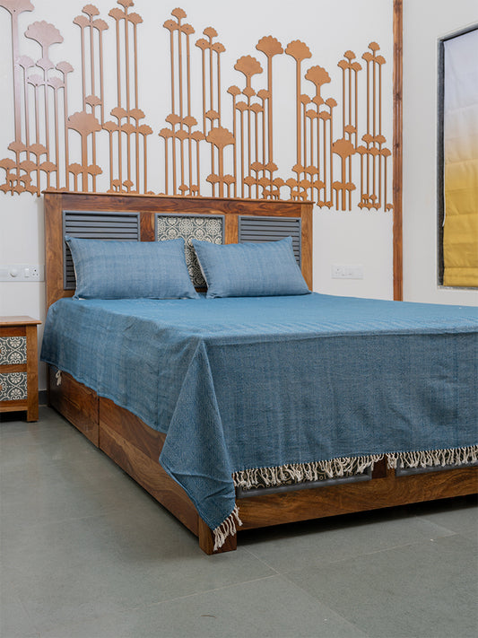 Handwoven Herringbone Bedsheet Set