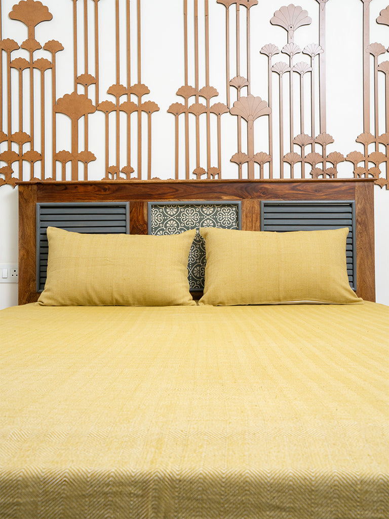 Handwoven Herringbone Bedsheet Set