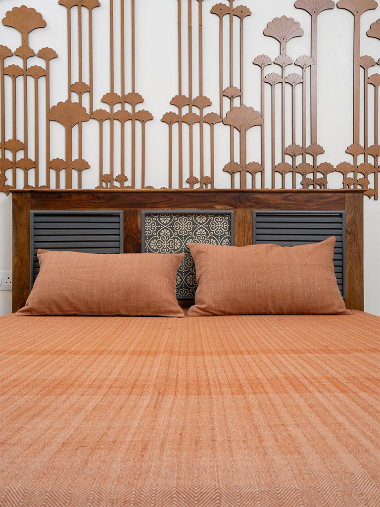 Handwoven Herringbone Bedsheet Set
