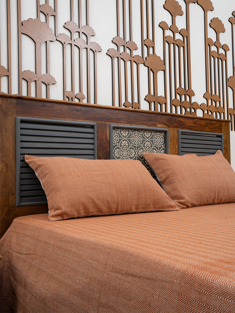 Handwoven Herringbone Bedsheet Set