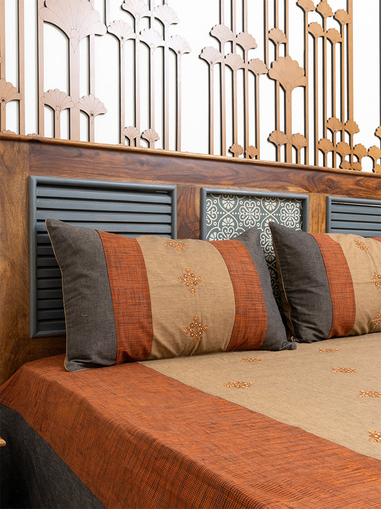 Timeless Aari Work Bedsheet Set
