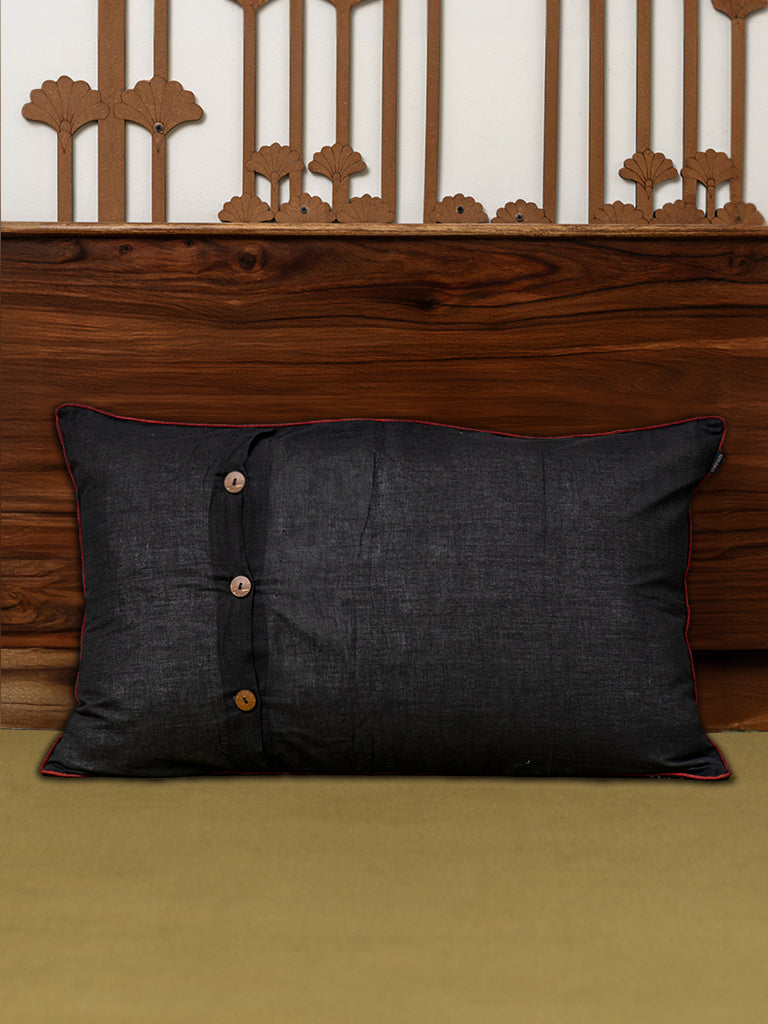 Red Ajarkh Pillow Cover