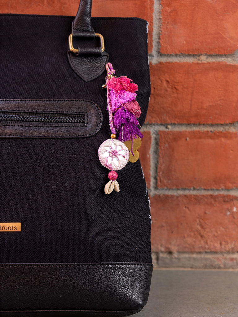 Purple Karodiya Tassel Keychain