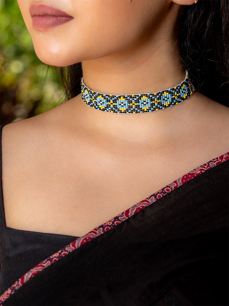 Multi-Colour Beaded Choker