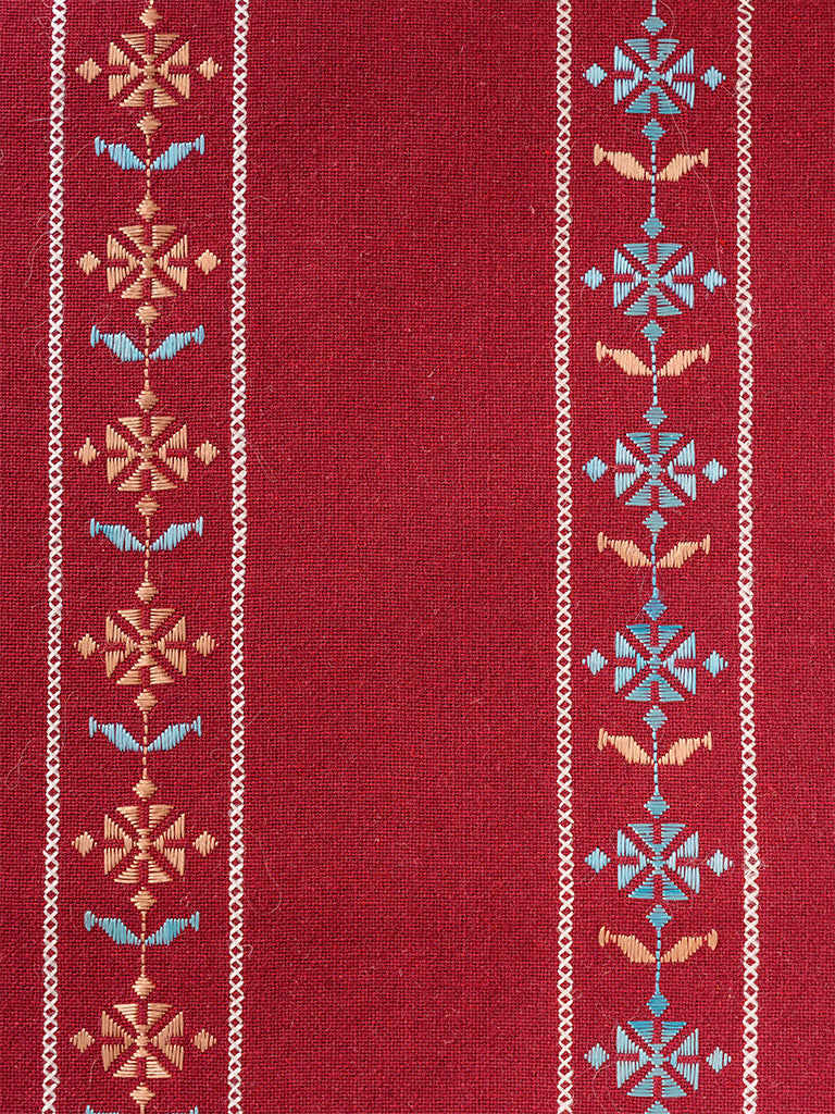 Vintage Sujni Beads With Tassels Runner