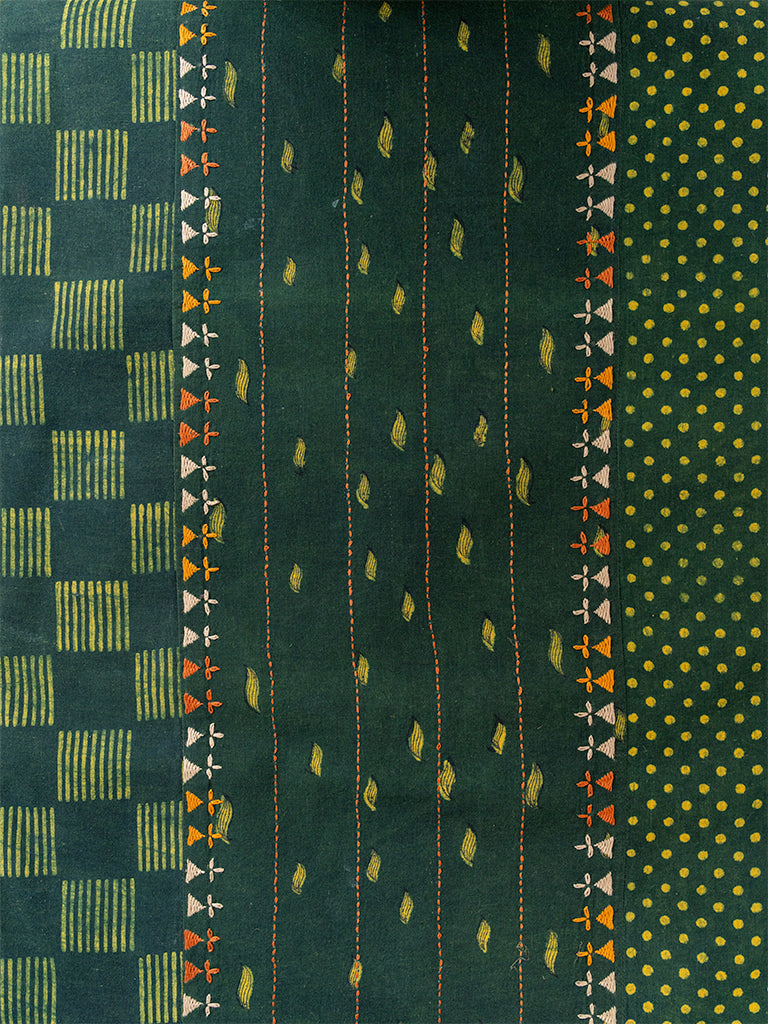 Checkered-Polka Dabu Print Runner