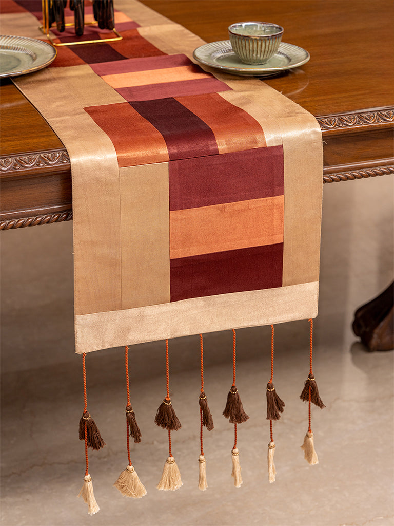 Unique Tassels With Patch Work Runner