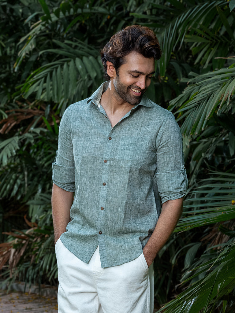 Handwoven Soft Linen Shirt