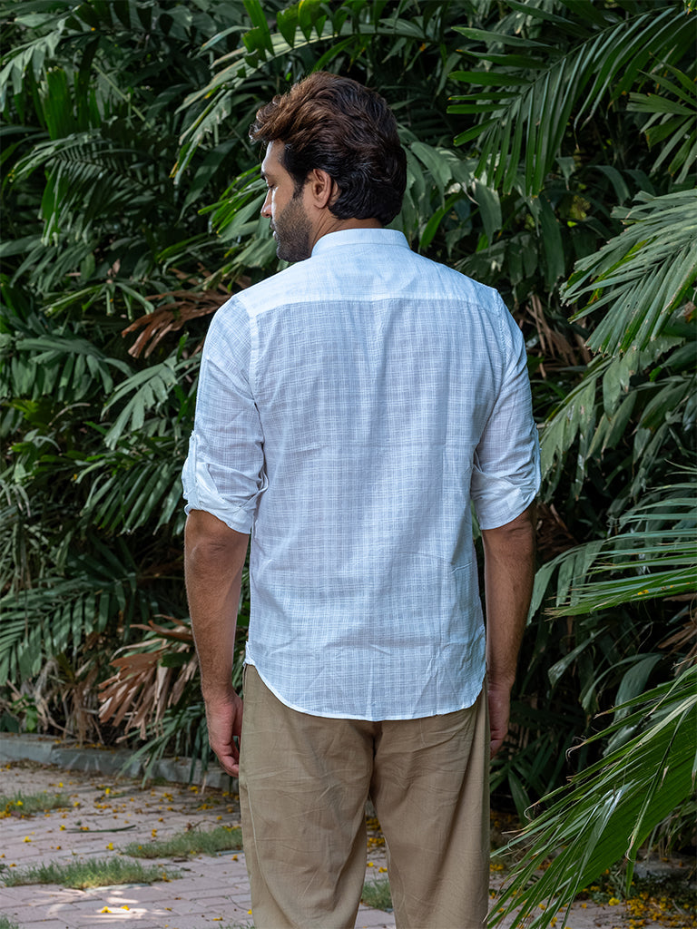Checkered Handwoven Khadi Shirt